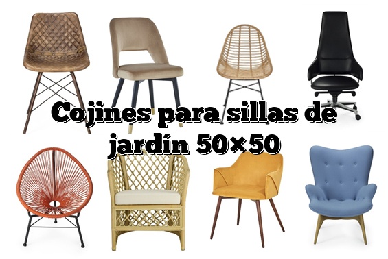 Cojines para sillas de jardín 50×50