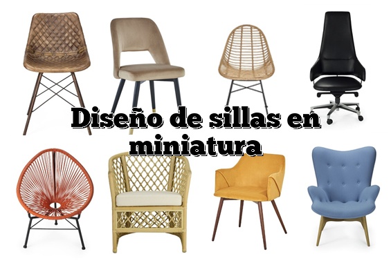 Diseño de sillas en miniatura