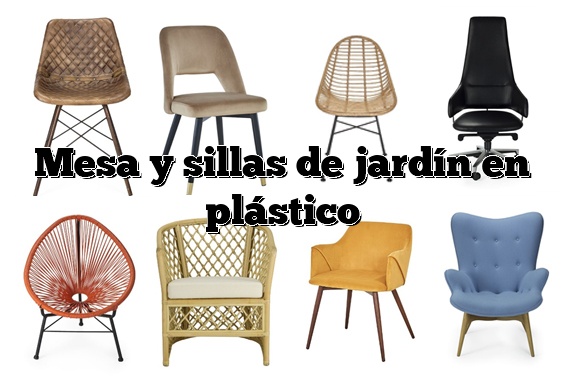 Mesa y sillas de jardín en plástico