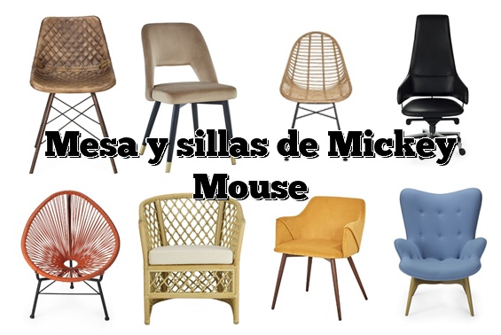Mesa y sillas de Mickey Mouse