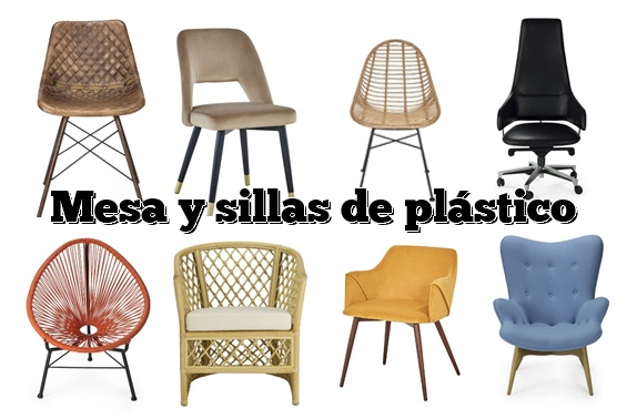 Mesa y sillas de plástico
