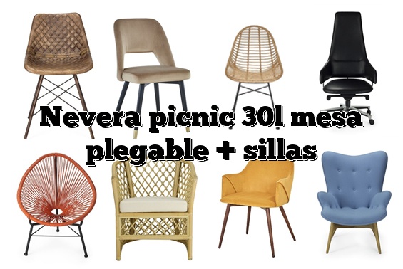 Nevera picnic 30l mesa plegable + sillas