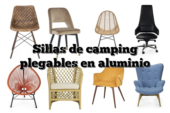 Sillas de camping plegables en aluminio