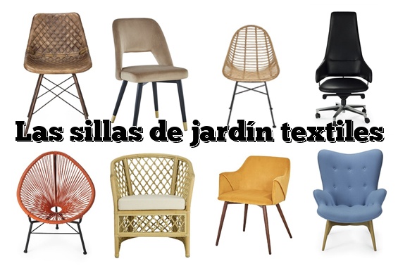 Las sillas de jardín textiles
