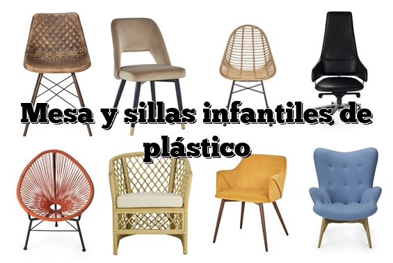 Mesa y sillas infantiles de plástico