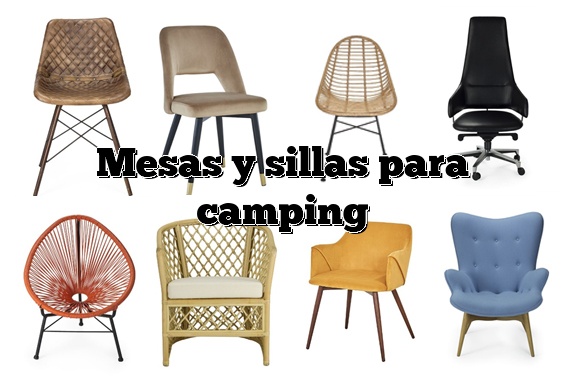 Mesas y sillas para camping